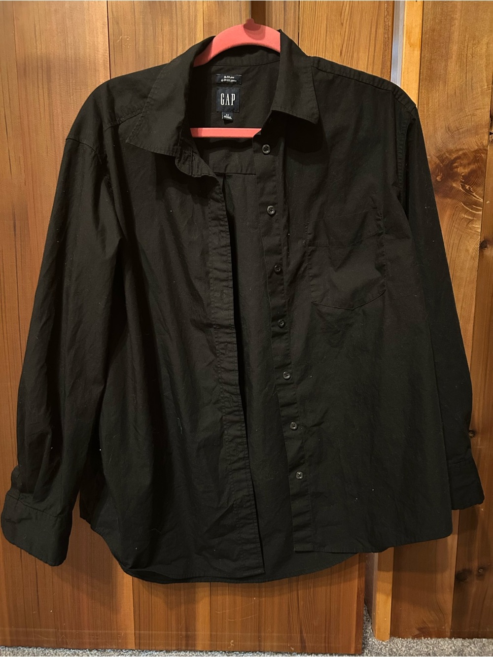 GAP “The Big Shirt” black Button-Down Shirt